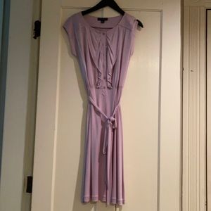 Silk light lilac dress.